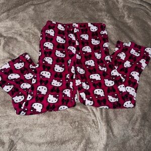 Hello Kitty Fuchsia and White Pjs